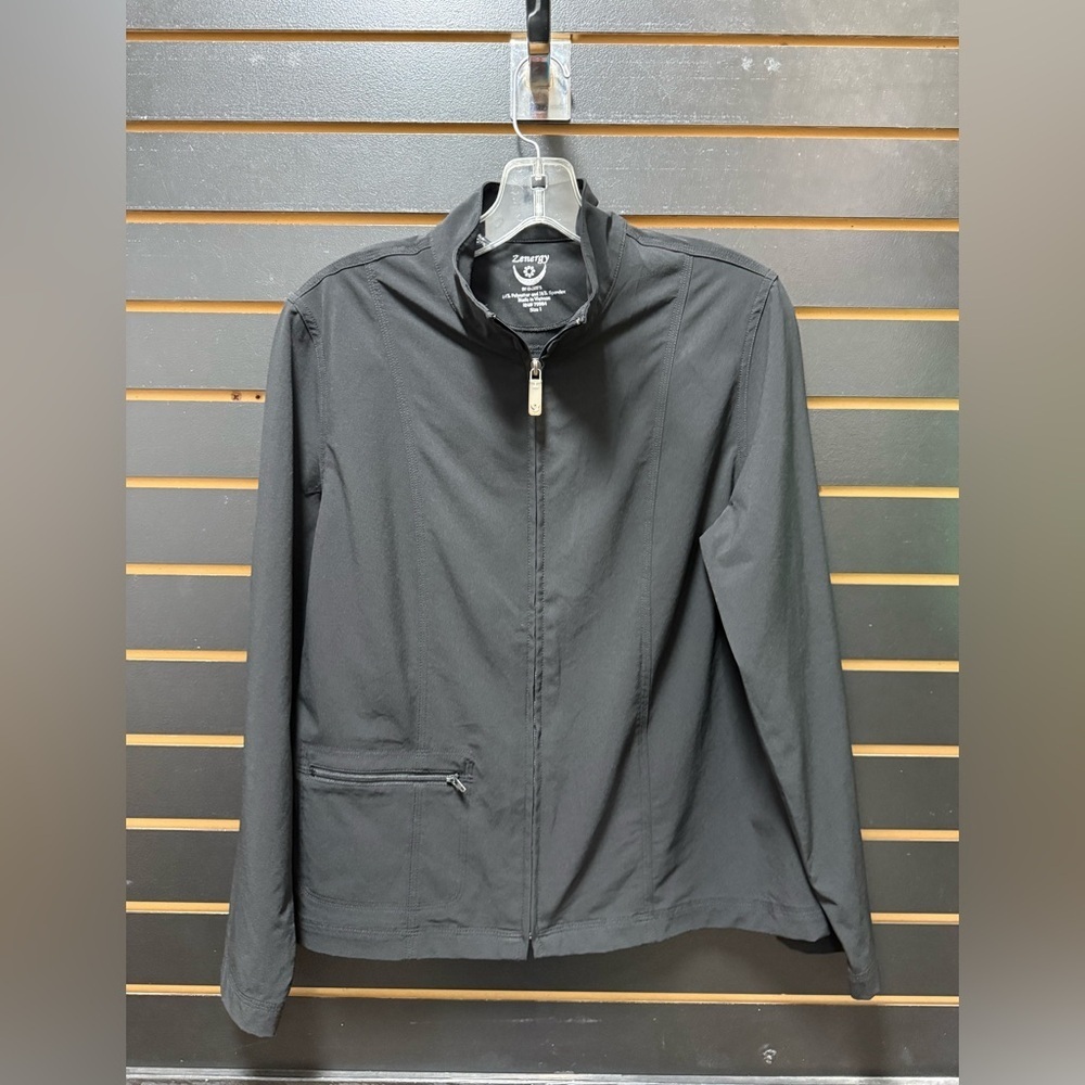 Chico’s Zenergy Black Zip Jacket Size 1 (M/L)